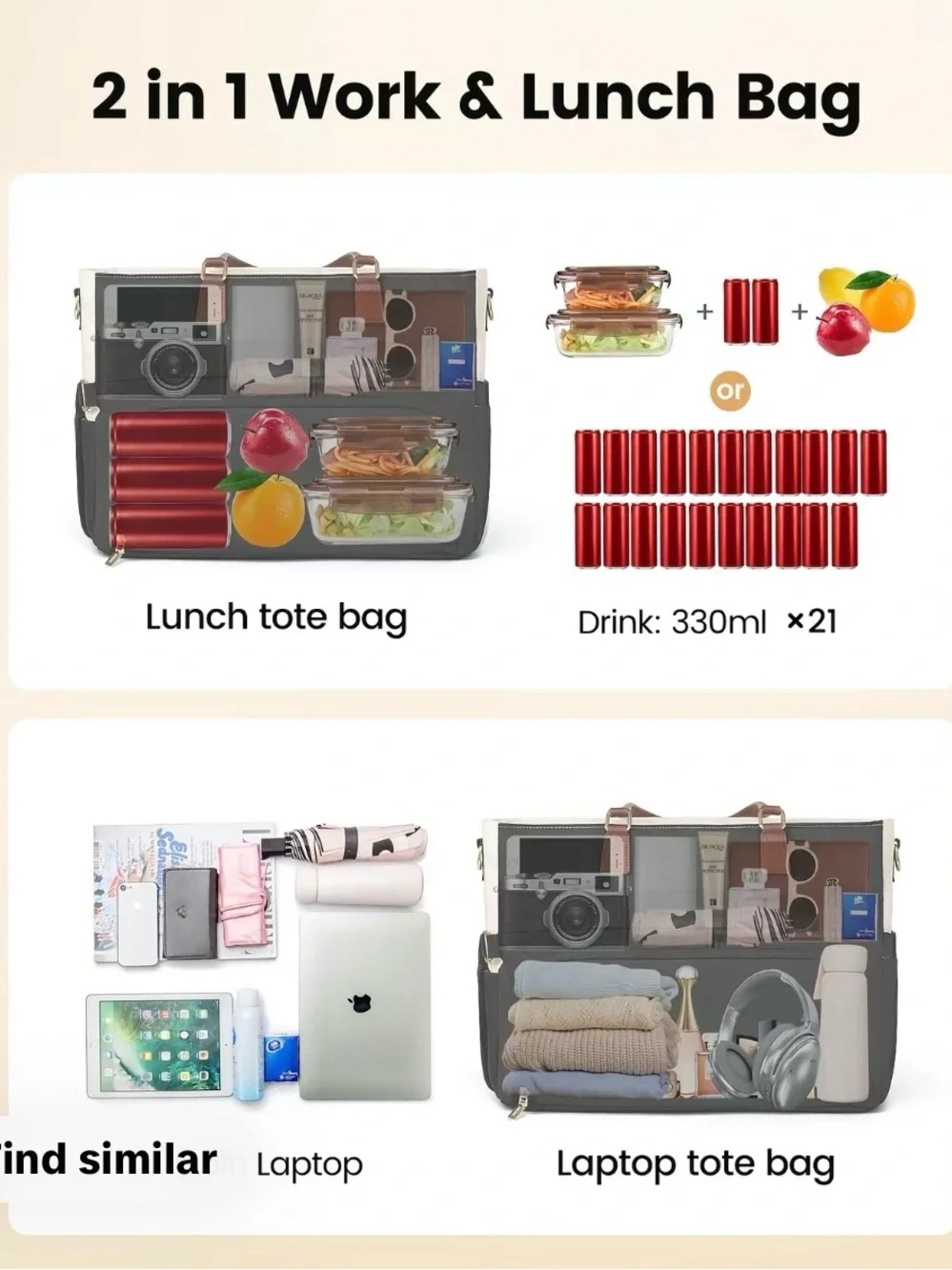 Lovevook Lunch Tote Bag